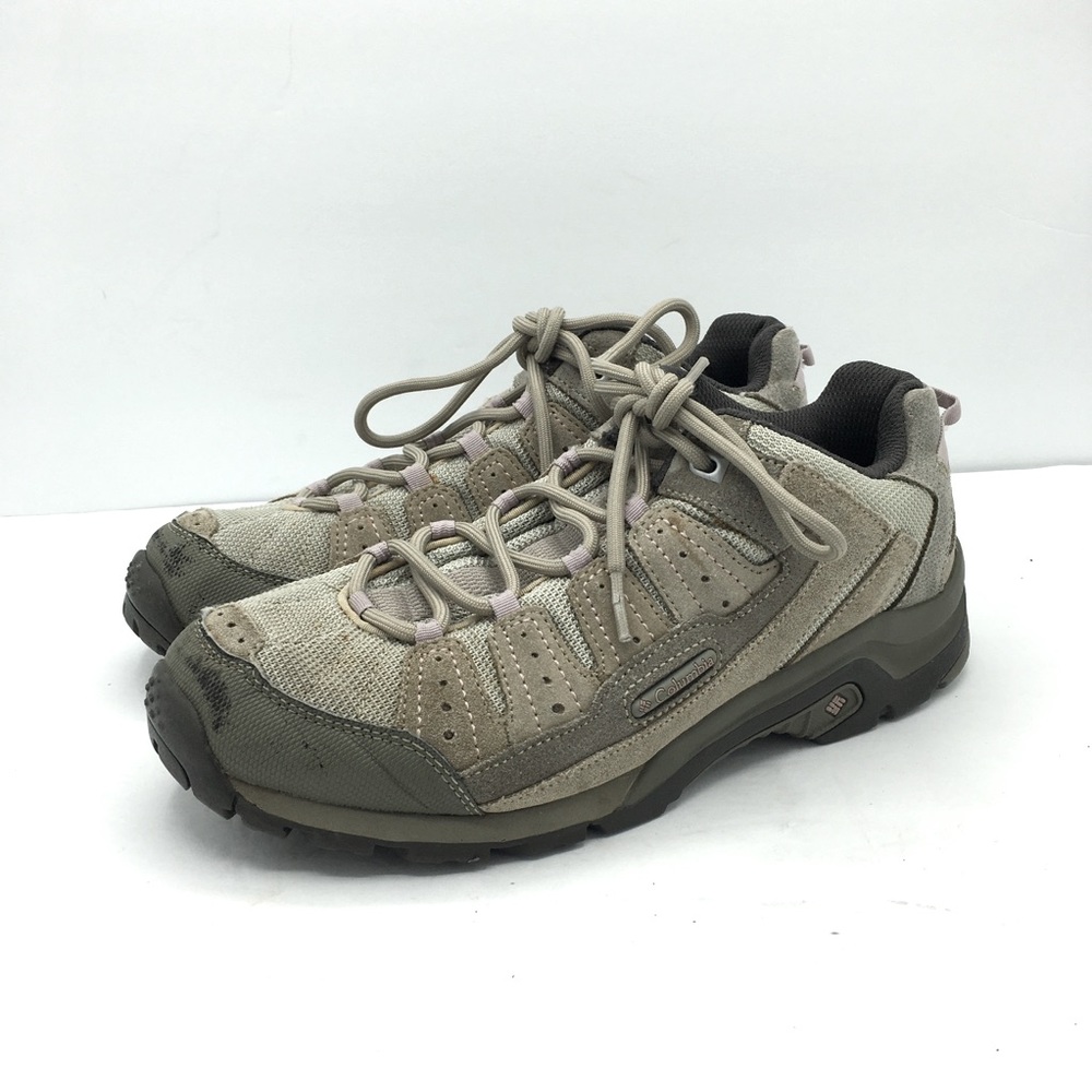 Columbia Tan/Purple Pima Hiking Shoes Size 10 Women’s